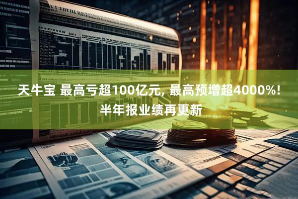 天牛宝 最高亏超100亿元, 最高预增超4000%! 半年报业绩再更新
