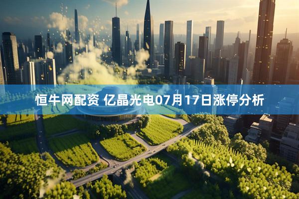 恒牛网配资 亿晶光电07月17日涨停分析